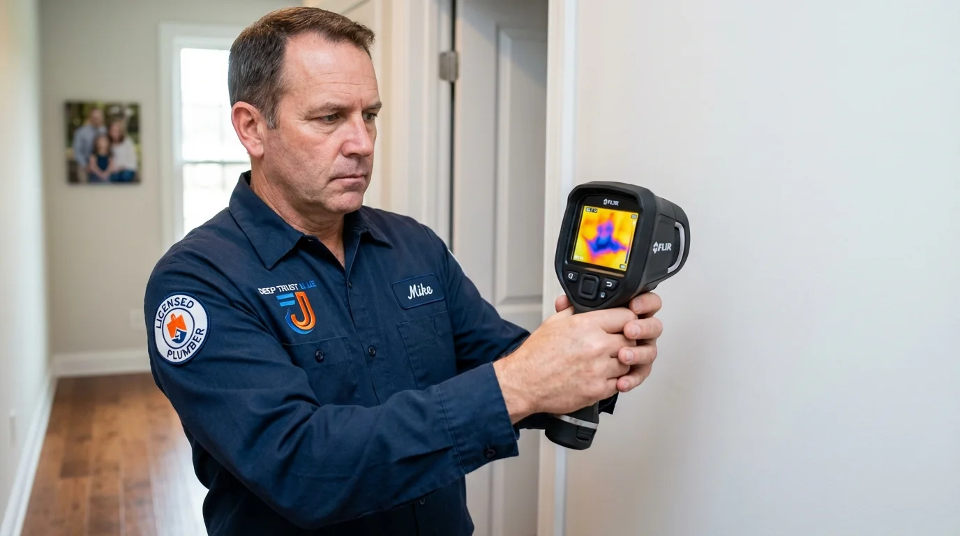Thermal imaging leak detection by Johns Plumbing LLC in Silver Bay
